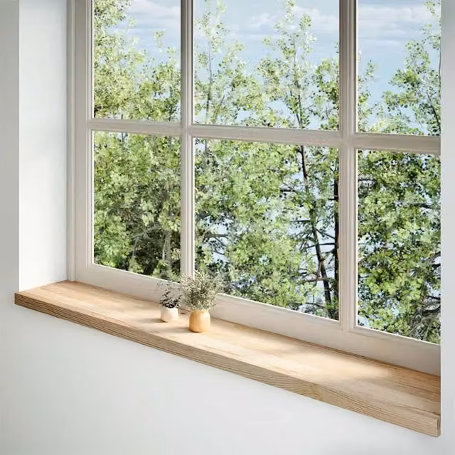 Davanzali 2 pz Non Trattati 160x25x2cm Legno Massello di Rovere CFW4174729
