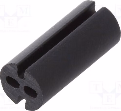 10 distanziatori neri, lunghezza: 9,5 mm, diametro LED: 3 mm, diametro esterno: 4 mm, per LED. Codice prodotto: 8GE04V80582. Distanziatore