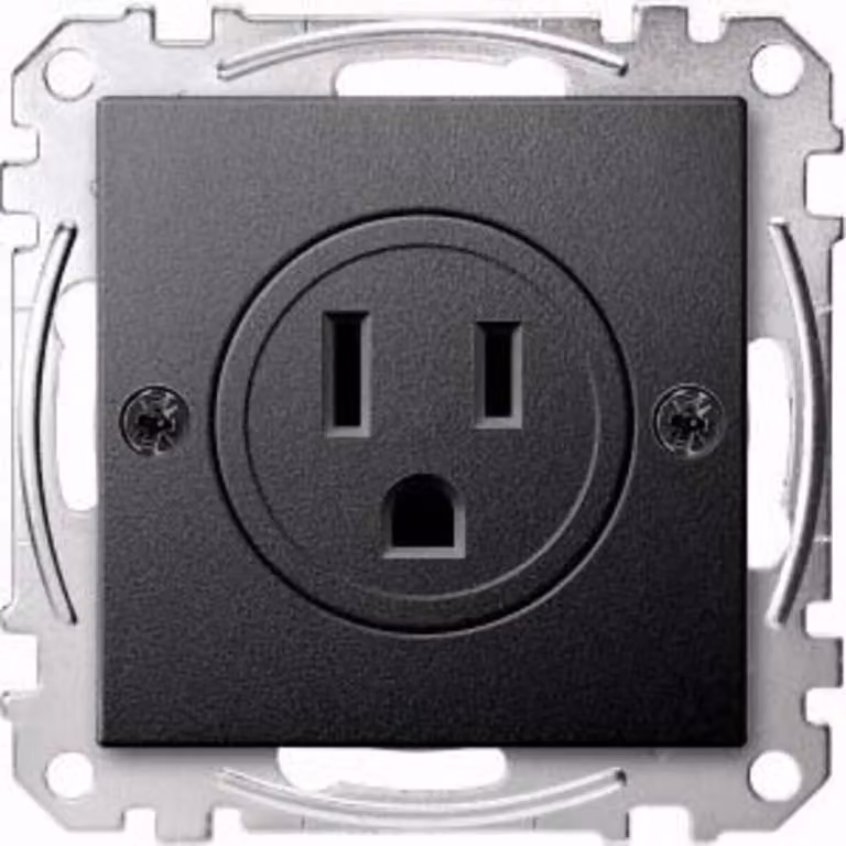 Adattatore per prese elettriche USA, 15 A, antracite, sistema M