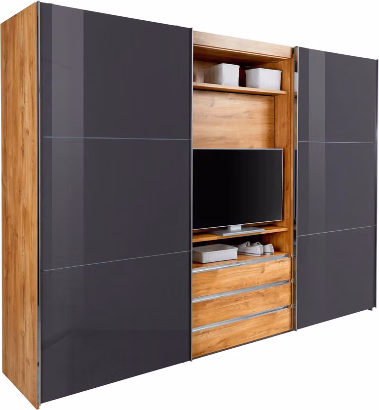 Armadio TV a porte scorrevoli MAGIC GLAS