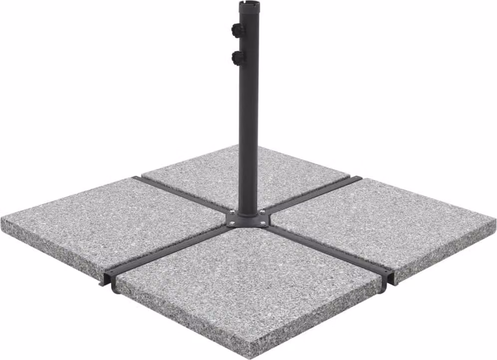 Maison Exclusive - Pesi per ombrelloni, 4 pezzi, quadrati, grigio granito, 100 kg