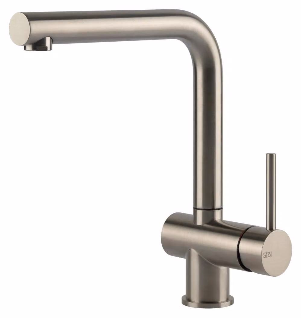 Gessi 60596, Standard, Acciaio, Maniglia a leva, Autochiudente, 3/8", Tipo L