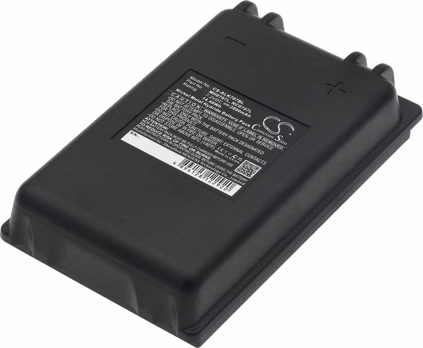 TECHTEK Batteria compatibile con [Autec] CB71.F, FUA10, UTX97 transmitter sostituisce MH0707L, per NC0707L
