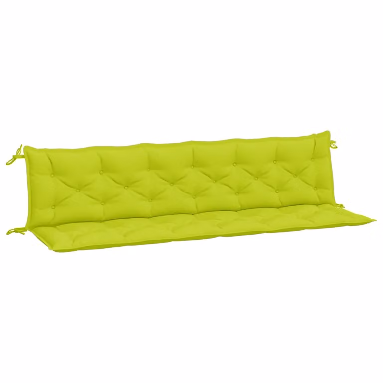 Cuscino per Panca Verde Intenso 200x(50+50)x7 cm Tessuto Oxford