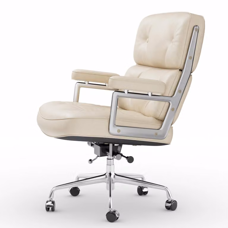 Sedia da ufficio - Sedia da ufficio con rivestimento in pelle - Sedia da ufficio in pelle - Sedia da ufficio confortevole