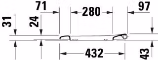 DURAVIT 0023490000 Univ.WC-Sitz a D Tief 455mm Ülap