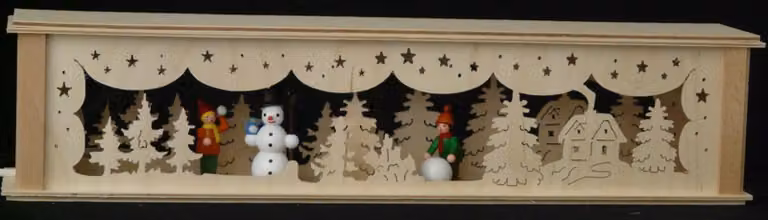 Aumento di livello per giardino con decorazione a forma di pupazzo di neve, ideale per bambini, con illuminazione. Dimensioni: 52x10x10 cm. Nuovo