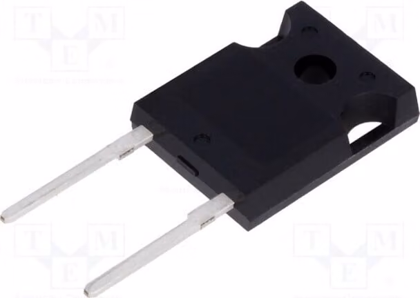 1 x Diodo: Raddrizzatore, montaggio su telaio, 20A, 1,2kV, Corrente di impulso inversa massima: 150A, involucro TO247-2, modello DHG20I1200HA, universale