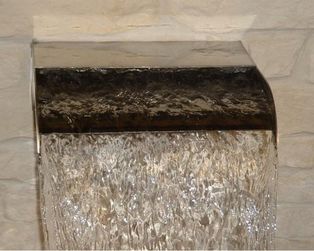 Cascata in acciaio inox CASCADE senza illuminazione larghezza 500 mm
