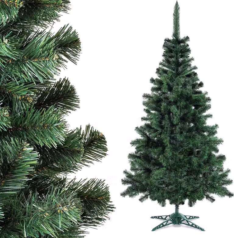 Albero di Natale KADAX, abete alpino, albero di Natale artificiale in plastica PVC (elfo di Natale 180cm v2)