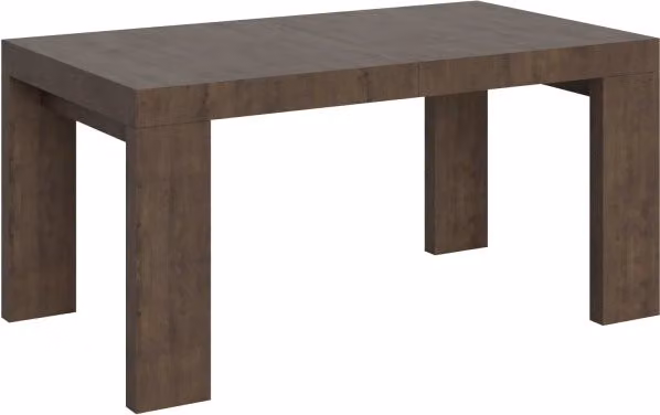 Tavolo rettangolare allungabile Itamoby in legno marrone per cucina e sala da pranzo L: 160 cm, P: 90 cm, H: 77 cm – 1