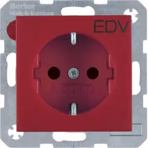 Berker 47231922 Presa SCHUKO con EHBS S.1 rosso opaco