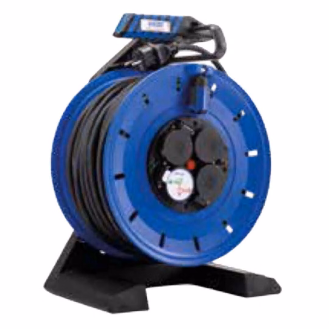 HEDI K725N2TF Avvolgicavo interamente in plastica "Generazione 7" da 25 m per l'edilizia e l'esterno