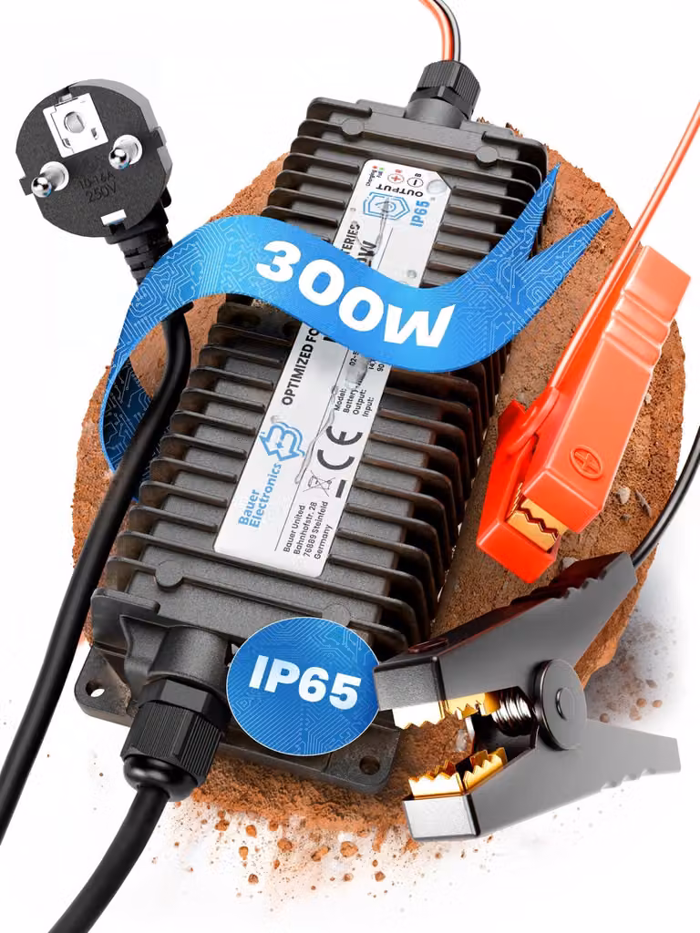 Acculader 24V LiFePO4 10A 300W - Impermeabile e robusto, ideale per camper e imbarcazioni