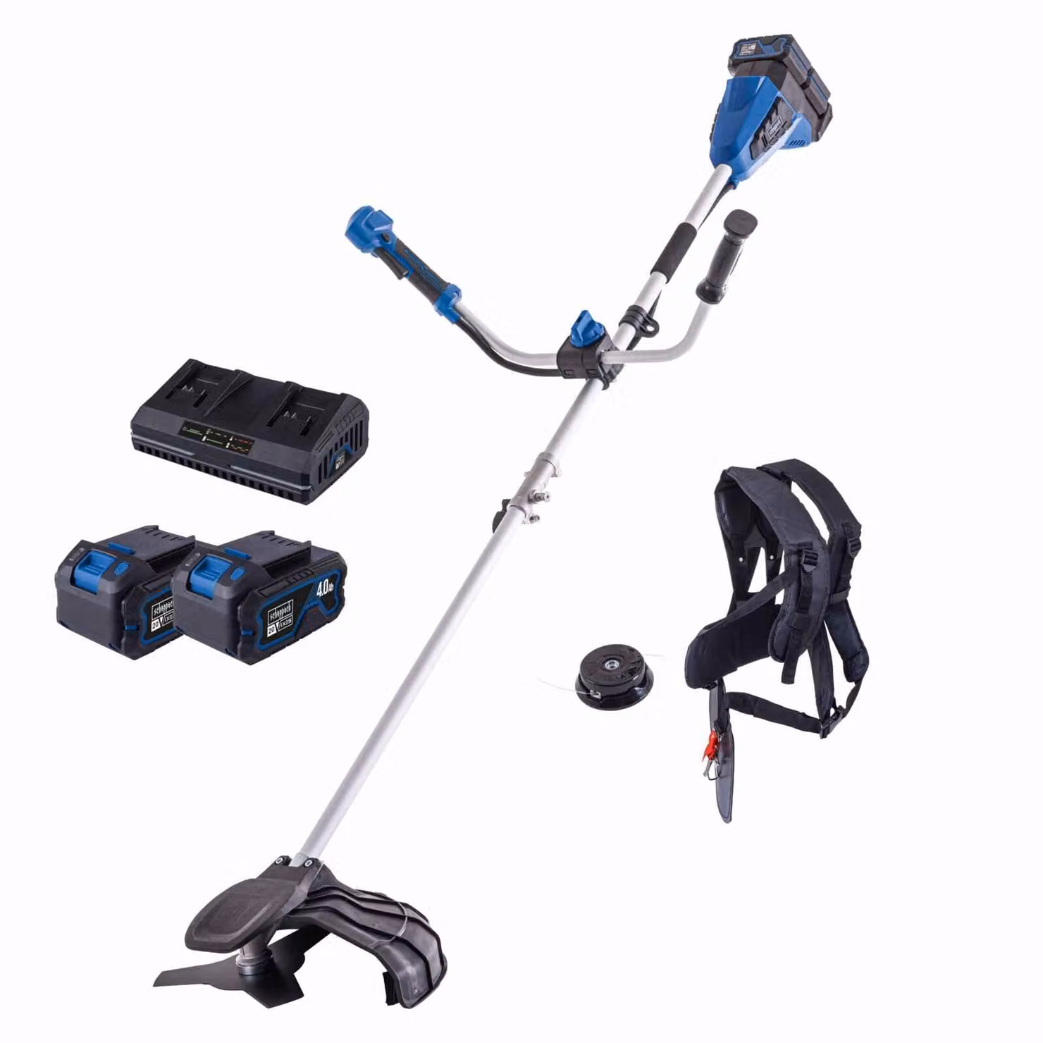 Decespugliatore a batteria 20V Scheppach BC-BCH380/40-X-SET L2 20V-IXES & Batterie & Caricabatterie