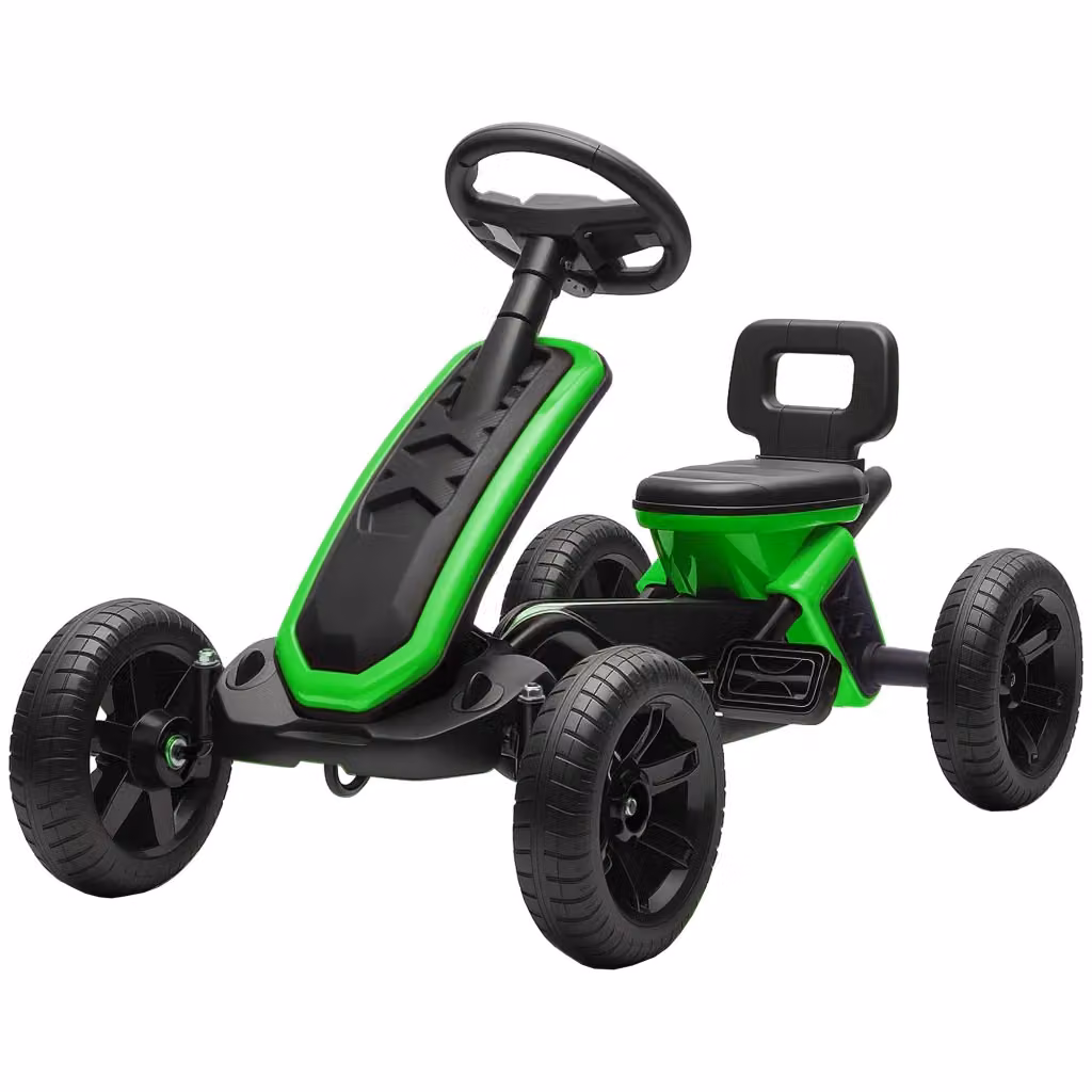 Go-Kart a Pedali Xylo con Ruote in Schiuma EVA Antiscivolo e Telaio in Metallo, Verde – 2