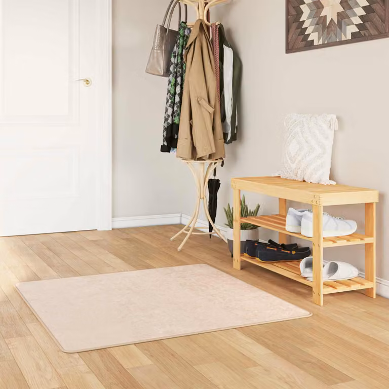 vidaXL Runner Tappeto MARSA Crema 100 x 100 cm Poliestere e PVC