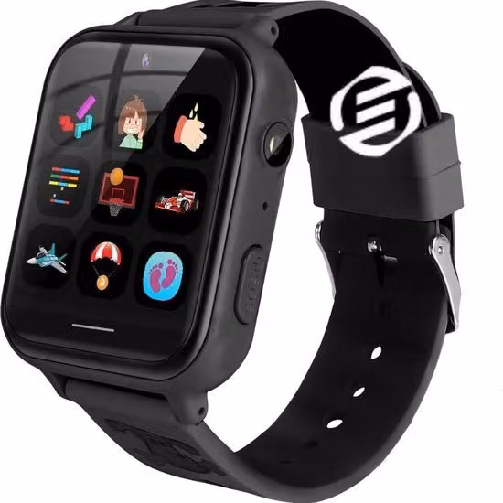 Orologio GPS per Bambini con Funzione di Tracciamento e Chiamata, Colore Nero