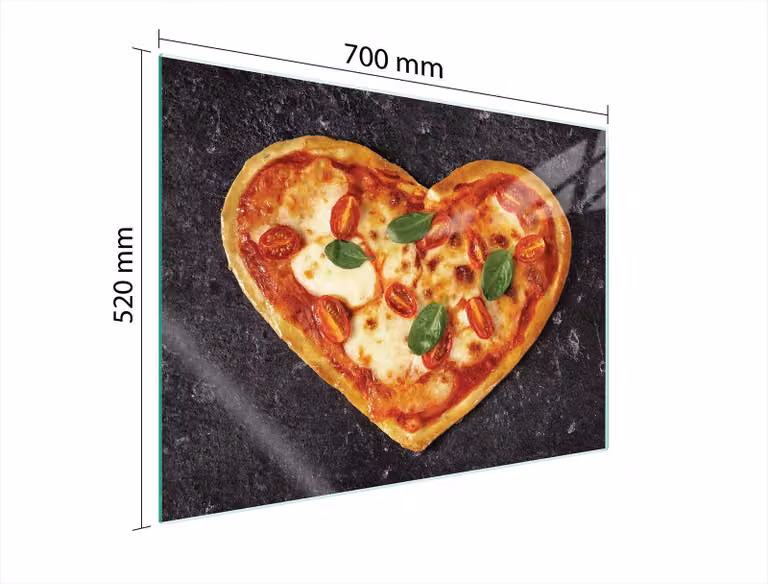Piastra Protettiva In Vetro Per Cuore 70X52 Cuore