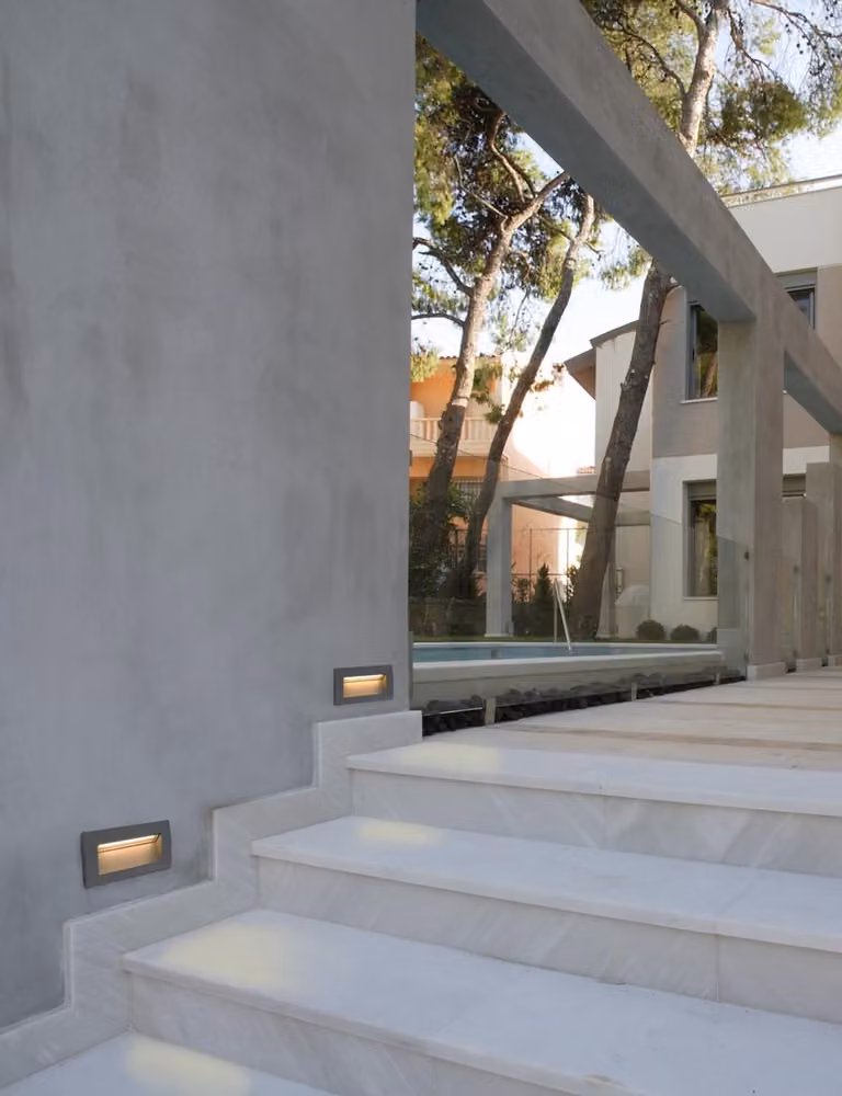 Lampada da incasso a parete per esterni a LED SEDNA-2 IP65 grigio scuro