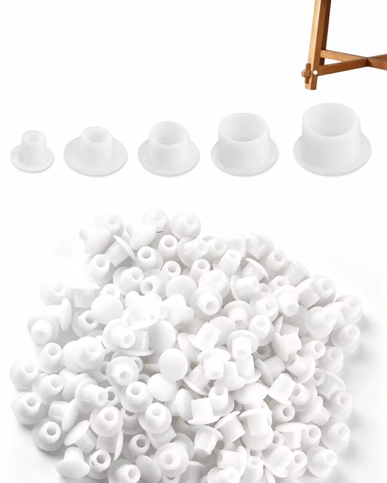 120 tappi di copertura, tappi per fori, tappi di chiusura, copri-fori in plastica (5, 6, 8, 10 mm)