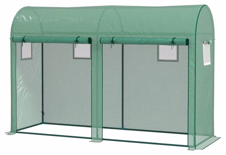 Serra da giardino/serra - Serra pieghevole isolata, dimensioni 300 x 100 x 200 cm - Adatta per interni/esterni - Protegge le piante - Rivestimento in PVC