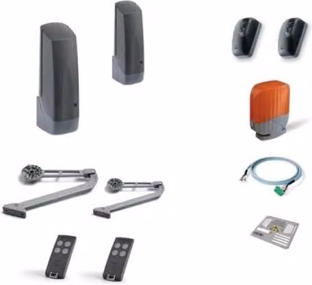 Kit completo originale Cardin per cancelli a battente serie BL824ACB in alluminio grigio