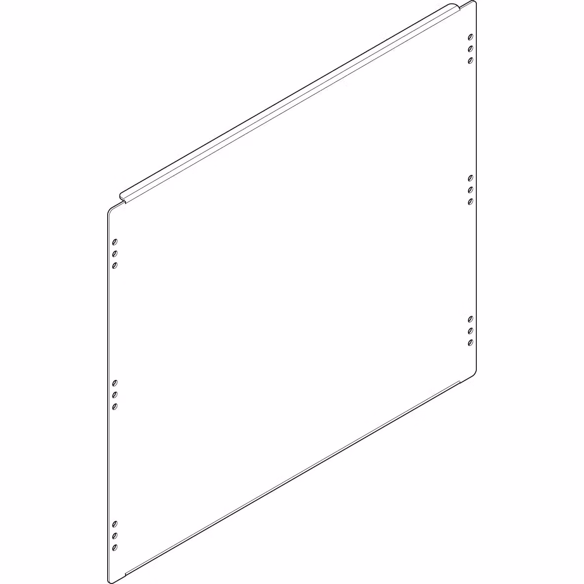 Piastra di montaggio ABN 450x400 mm 2FB/3RE per il montaggio tra i profili portanti FM23N