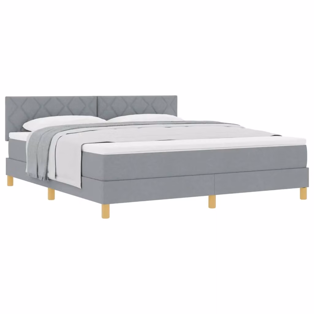 Letto ibrido con struttura imbottita vidaXL Grigio L: 180 cm, P: 200 cm, H: 203 cm – 2