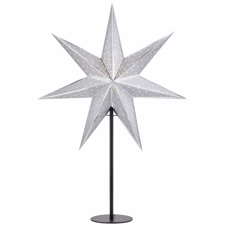 Mark Slöjd Stella di Natale a LED Gleam Silver