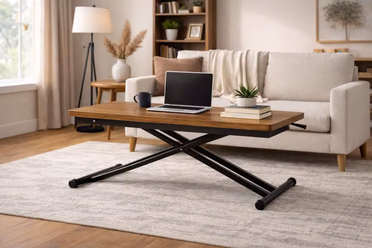 Tavolino da salotto, stile moderno, colore nero, compatto, forma quadrata
