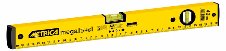 Metrica Mega, livella a bolla doppia, modello 32302
