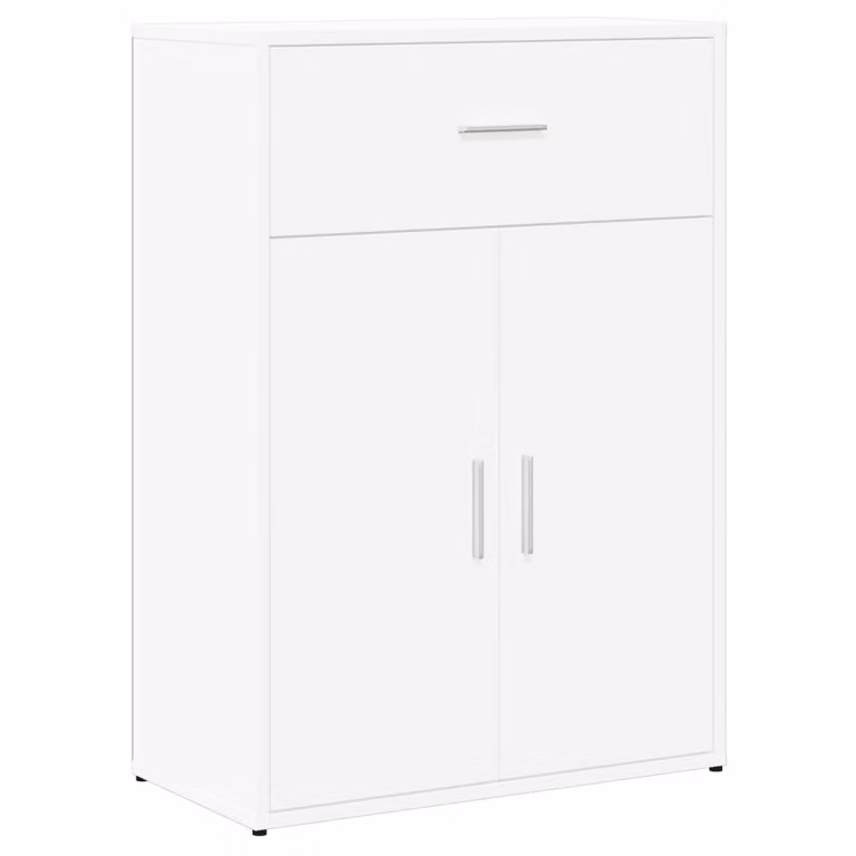 Credenza Bianca 60x30x84 cm in Legno Multistrato