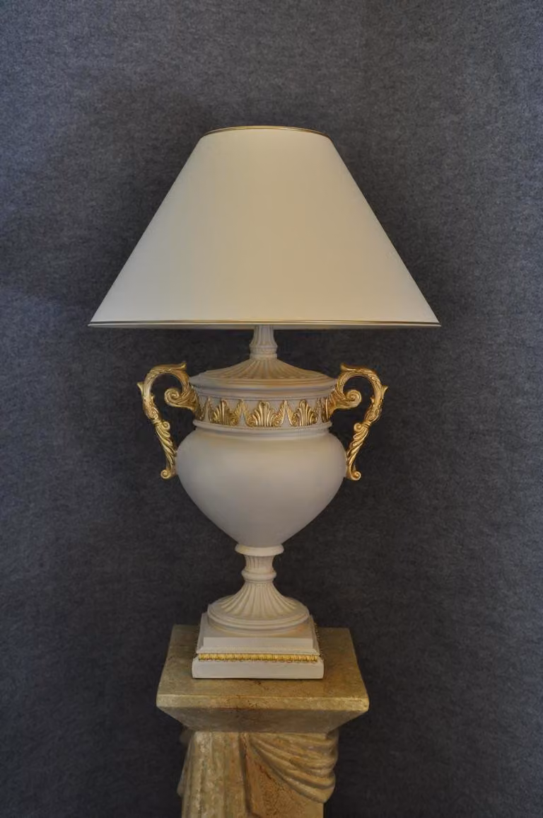 Design Pokal Vasen Tischleuchte Leuchte Tisch Lampen Leuchten Lampen 60cm XXL