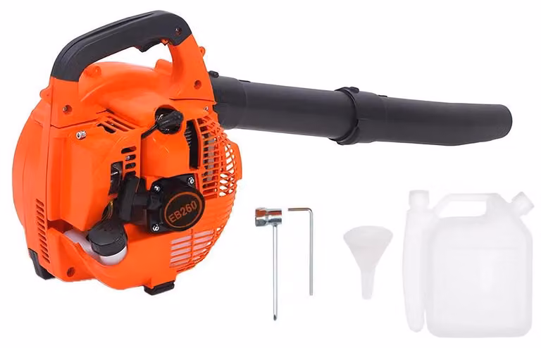 Soffiatore a benzina - Modello H28 - Portatile - Motore a 2 tempi da 26cc - Potenza: 750W - Serbatoio: 0,65L - Senza batteria