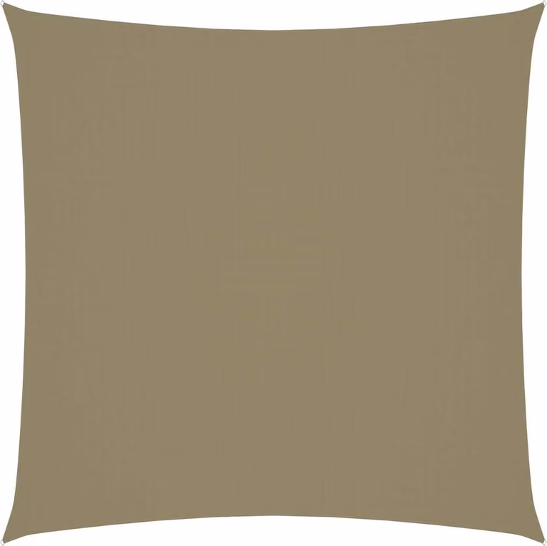 The Living Store Tenda da sole in tessuto Oxford, quadrata, 2,5x2,5 m, beige