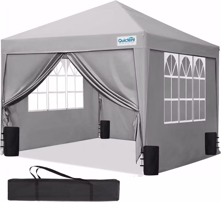 Tenda pieghevole 3x3 metri, impermeabile, con pareti laterali