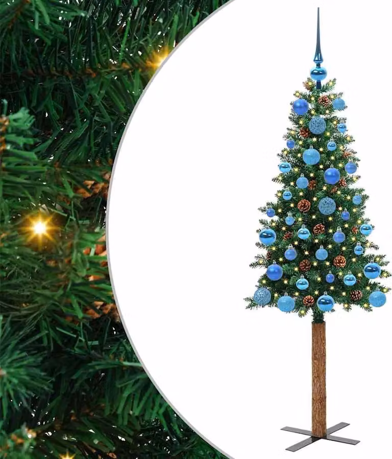 Albero di Natale snodato con 150 LED con supporto Verde 150 cm
