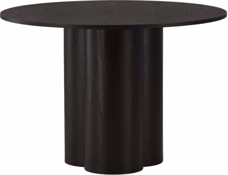 FURNLUX Tavolo da pranzo Olivia Nero 110cm / Hauptfarbe: Schwarz / Dimensioni: 110 x 110 x 75 cm
