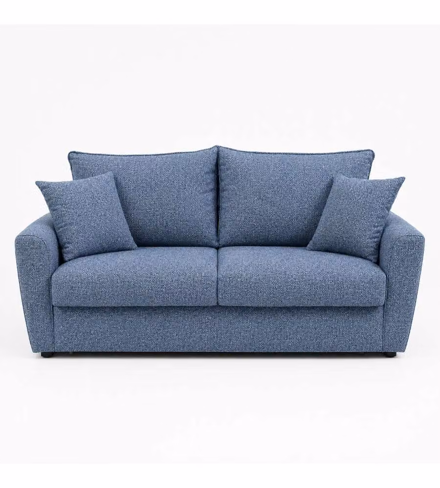 Domo Mea Divano Letto 3 Posti Denim Salvaspazio 198 x 103 x 100 h cm