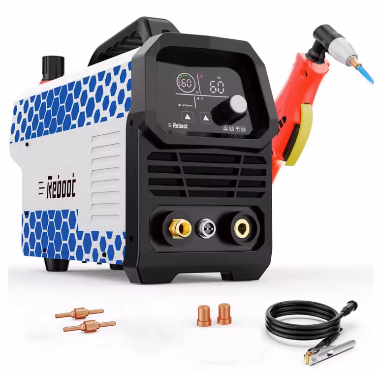 Tagliasoldatura al plasma 60 A - 230 Volt con display LED e inverter IGBT per lavorazioni metalliche
