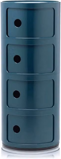 Kartell Componibili Classic 4 Elementi Petrol Glossy