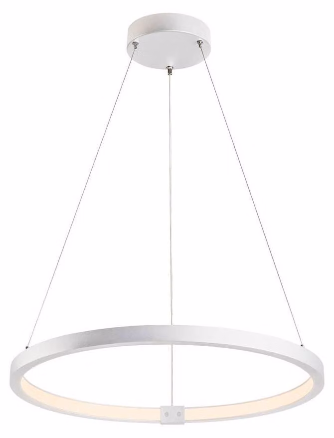 Una lampada a sospensione Dali 60 PD LED dimmerabile Colore della luce commutabile Ø60 cm bianco opaco
