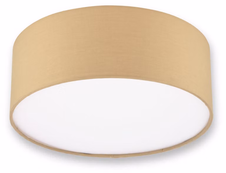 Lampada a soffitto REV - 30 cm, paralume in tessuto moderno, colore pastello, cappuccino