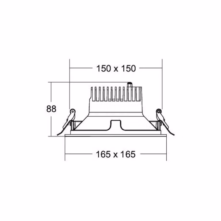 BRUMBERG Apollo Midi, riflettore liscio, angolare, 3.000 K, bianco Midi, Bianco / Opale, Studio / Ufficio, Alluminio, Moderno, Downlight