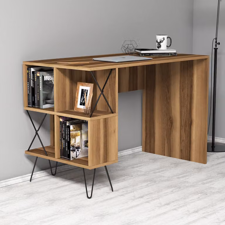 Skye Decor, Extra- Extra HCT, colore noce, nero, tavolini da salotto, 78,8x120x60 cm, pannello truciolare rivestito al 100% in melamina