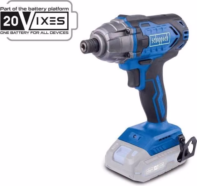 Cordless impact wrench C-ID180-X - 1/4 brushless 180 Nm 3600 bmp - SCHEPPACH 20V IXES - without battery or charger