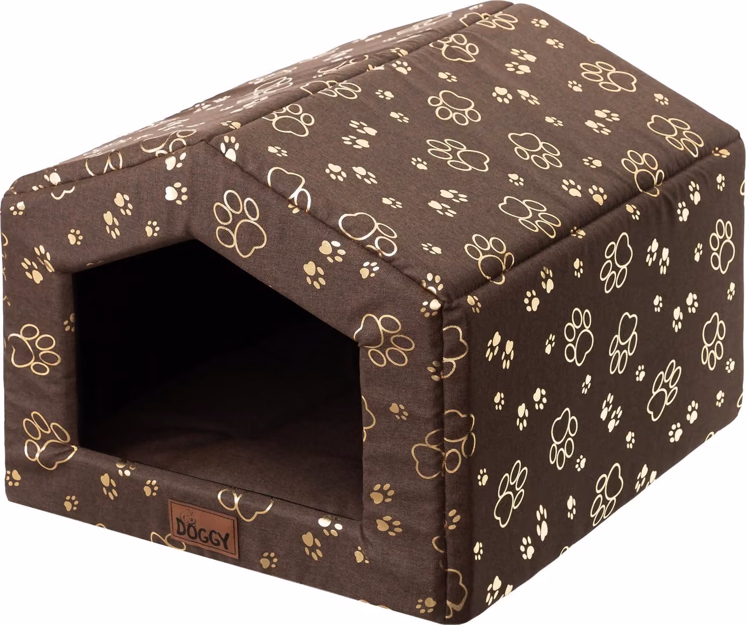 Cuccia per cani da interno con cuscino -46x50x29 cm- Morbida cuccia per cani in tessuto Oxford, idrorepellente, leggera e compatta | Doggy