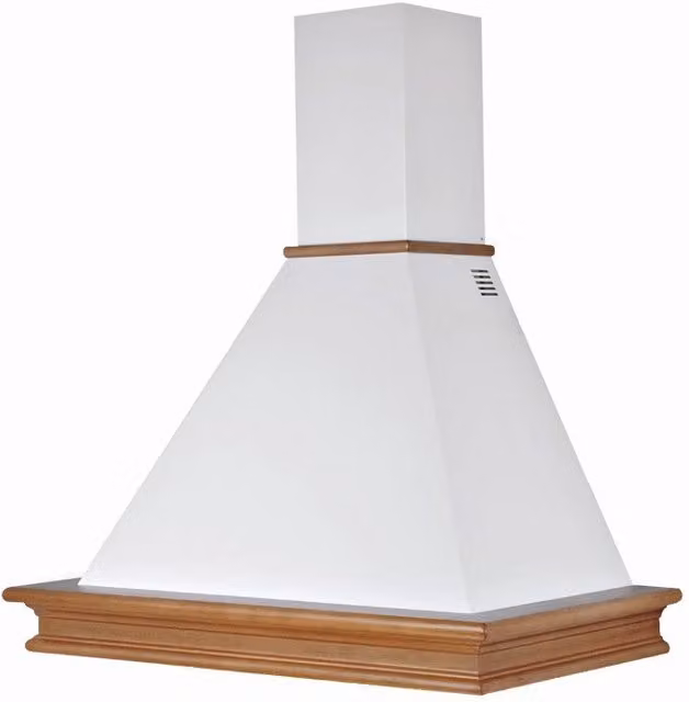 Cappa cucina rusticaRUSTICHELLA cornice NOCE EVITA in legno intarsio cm 90