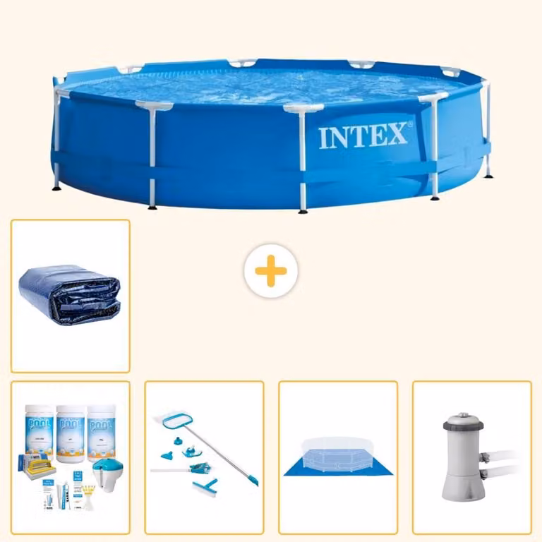Piscina autoportante rettangolare - 366x76 cm - 6 pezzi - Modello S20442
